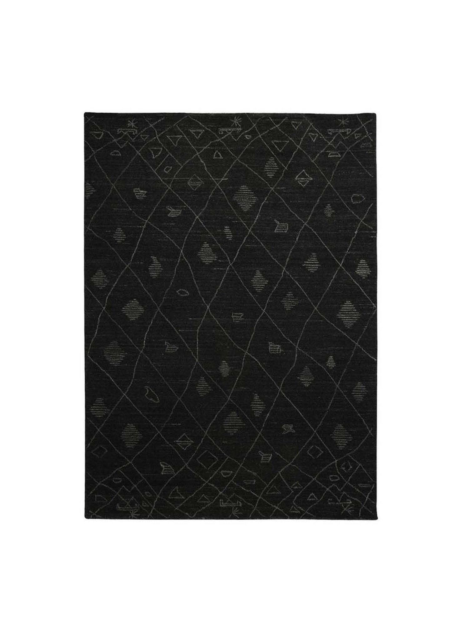 Pequra Black Wool XL Carpet - Set of 1