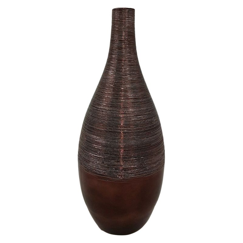 Ceramic Vase Cognac 11" - Drew DeRose