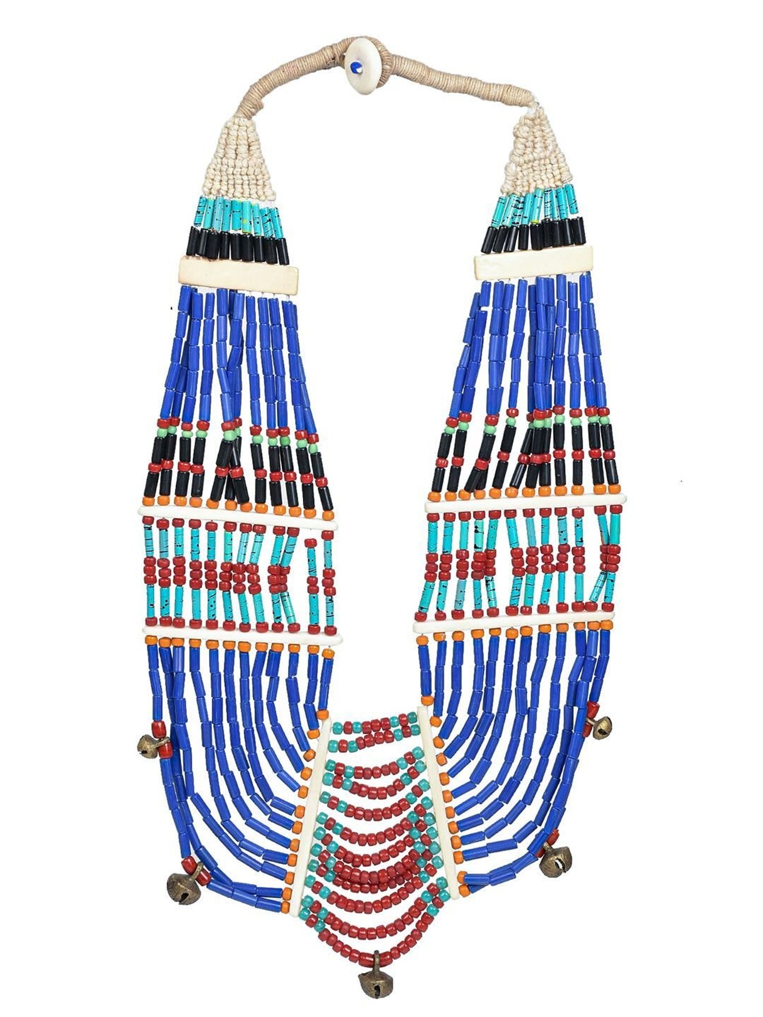 Imli Street Multicolor Vintage Naga Beaded Tribal Necklace