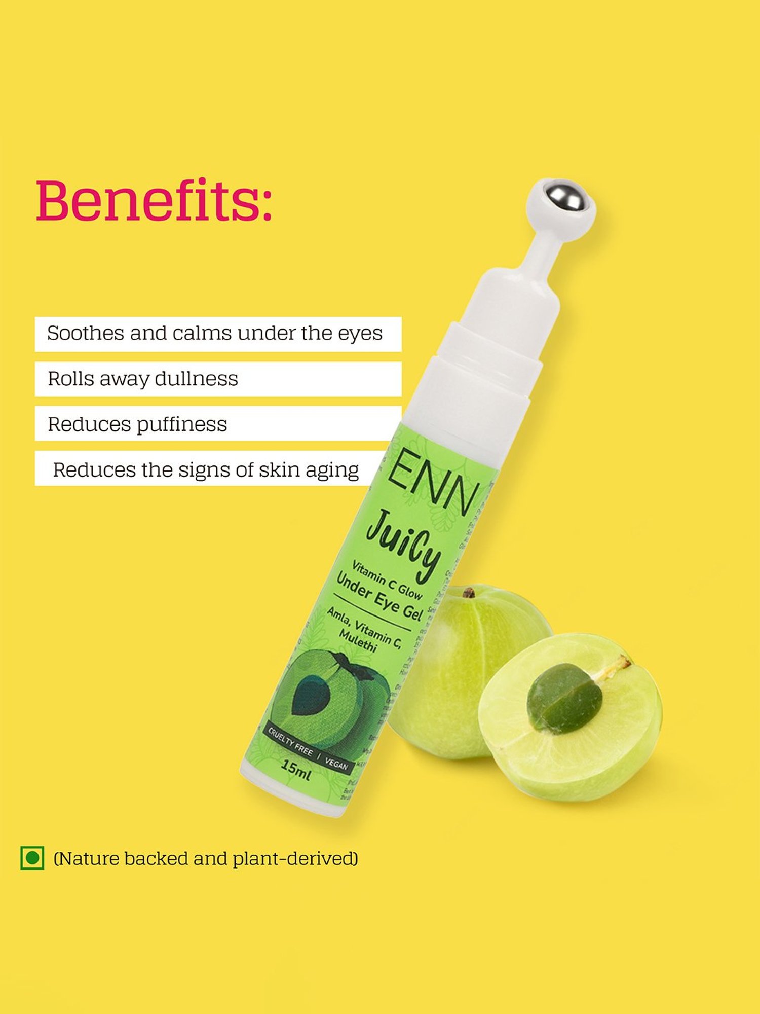 ENN Juicy Vitamin C Glow Under Eye Gel - 15 ml