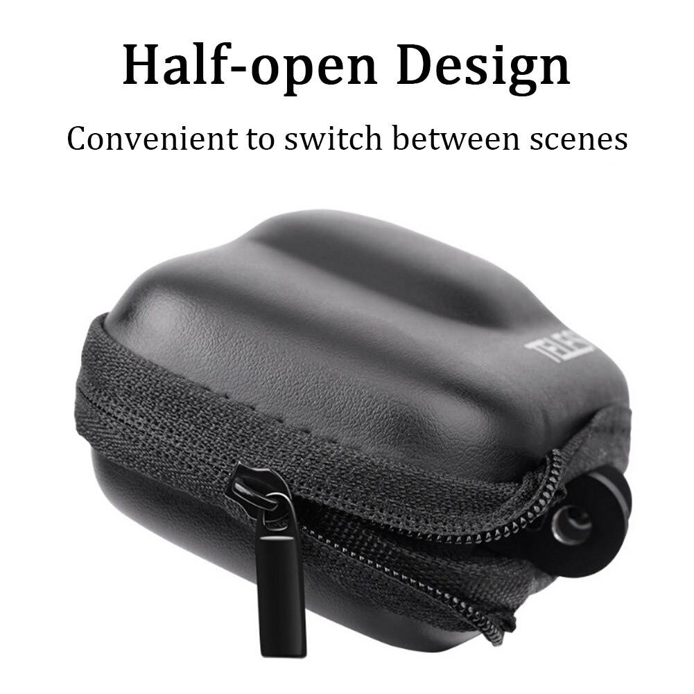 Dustproof EVA Protective Wear Resistant Mini Portable Travel Outdoor Camera Storage Bag Half Open For GoPro Hero 9 Black
