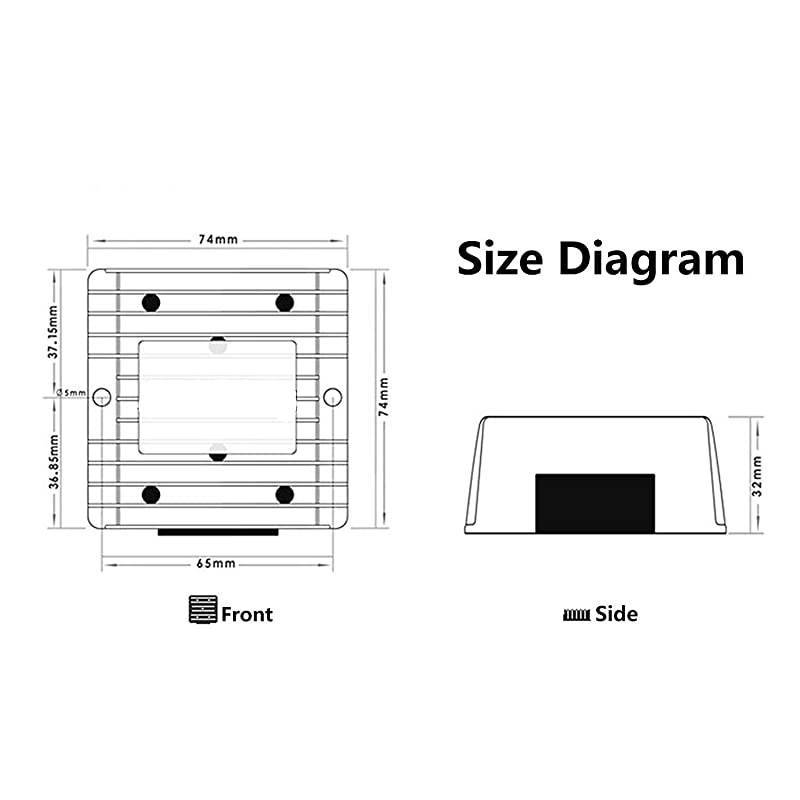 DCDC 9V 12V 24V 36V 840V to 6V 20A 120W Buck Power Converter Step Down Power Supply Waterproof6V 20A 120W