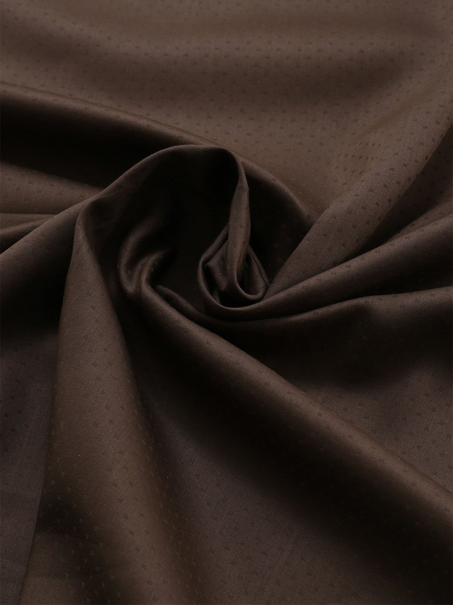 Maspar Colorart Clemonte Self Brown 200 TC Cotton King Bed Sheet with 2 Pillow Covers