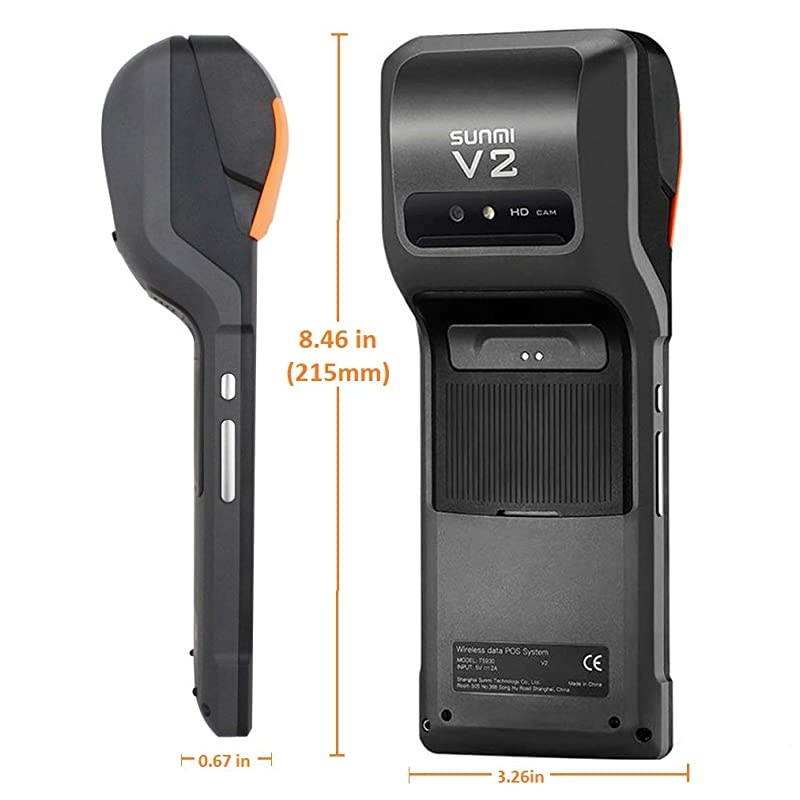 Receipt Printer 58mm Thermal Printer with Android OS 545 Touch Screen Support 4G Bluethooth WiFi Compatible with Loyverse iREAP and CashStock for Sales Retail Print