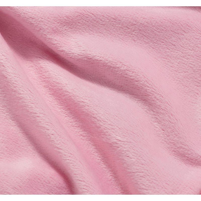 Badger Basket Royal Carriage Metal Doll Bed with Canopy Bedding and LED Lights - Pink/White/Stars