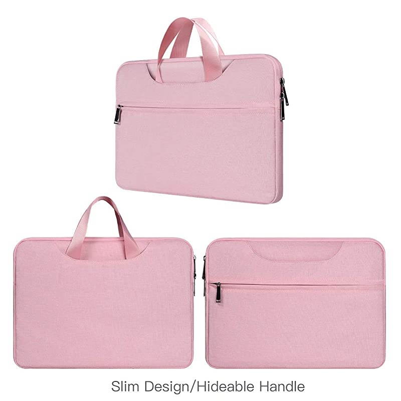 Inch Laptop Bag Sleeve for Women Ladies Travel Briefcase for Dell XPS 13 7390 Lenovo Chromebook C330 Acer Chromebook R11 Surface Pro XPro 7 123 Samsung HP ASUS Dell Chromebook CasePink