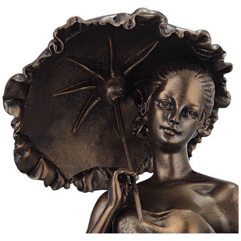 Dahlia Studios Springtime Promenade Bronze Finish 14 3/4" High Sculpture