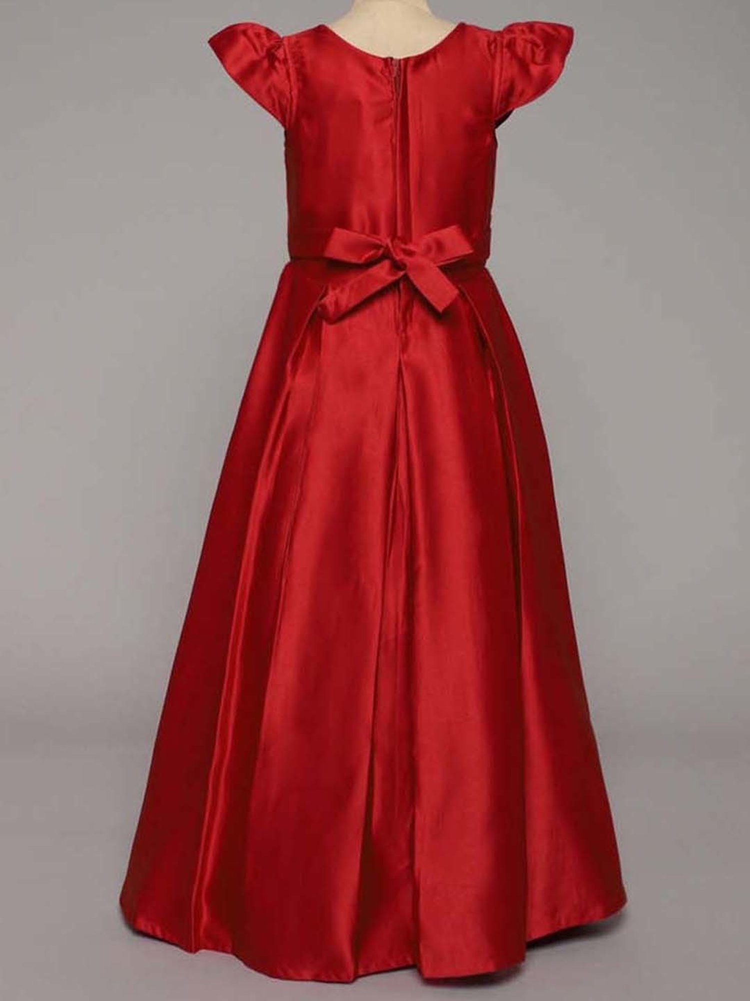 The Magic Wand Kids Red Applique Gown