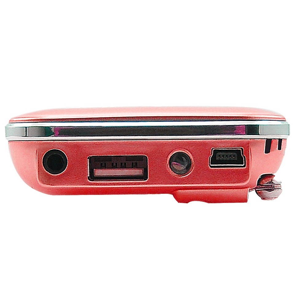 Ultra Thin Multi Purpose T-flash Card Mini Radio Speakers For The Elderly English Edition(Red)