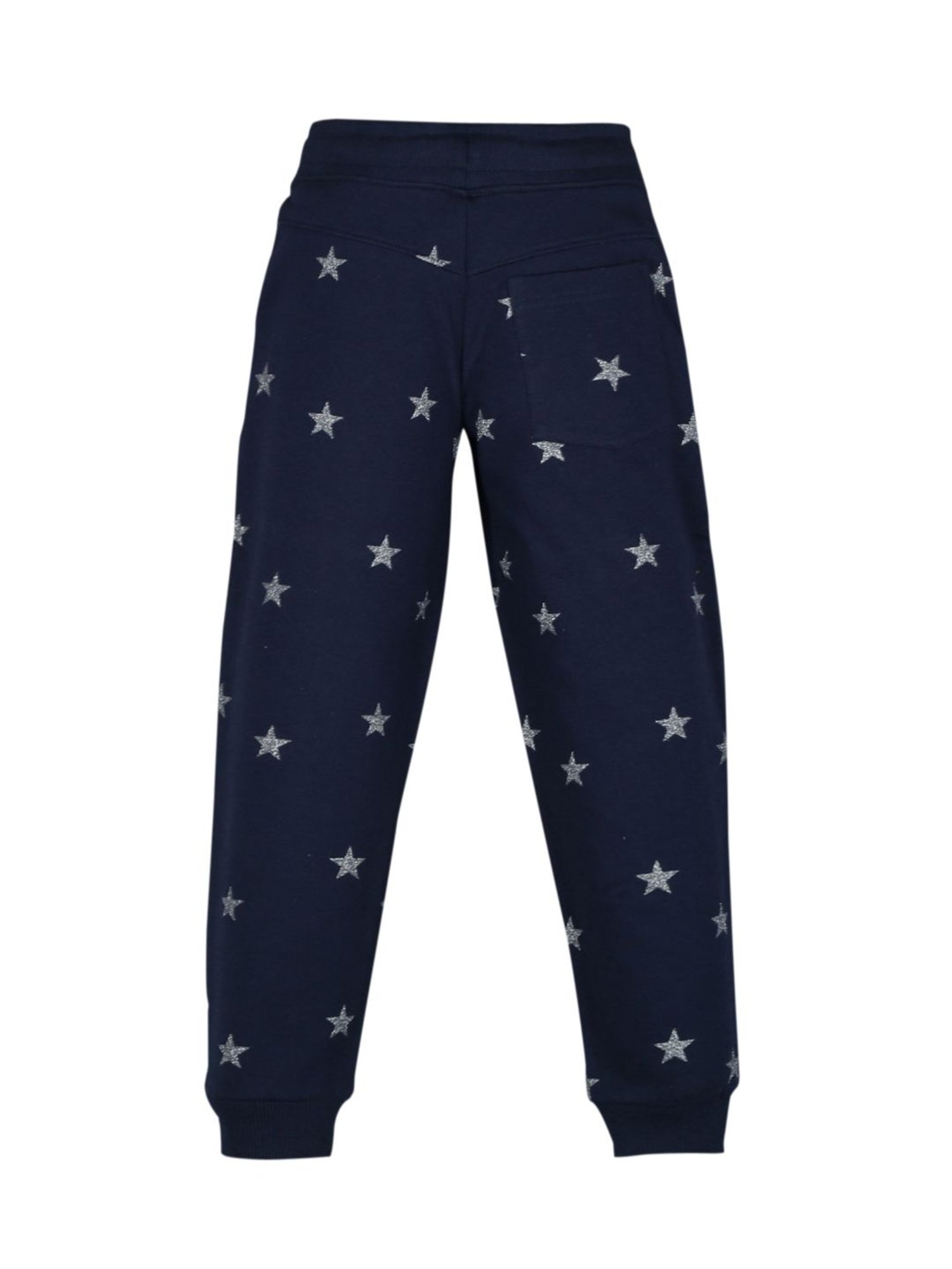 Plum Tree Girls Navy Printed Joggers
