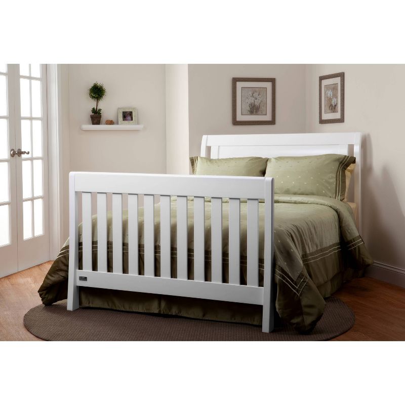Simmons Kids' SlumberTime Full Size Crib Conversion Rails - Madisson - White Ambiance