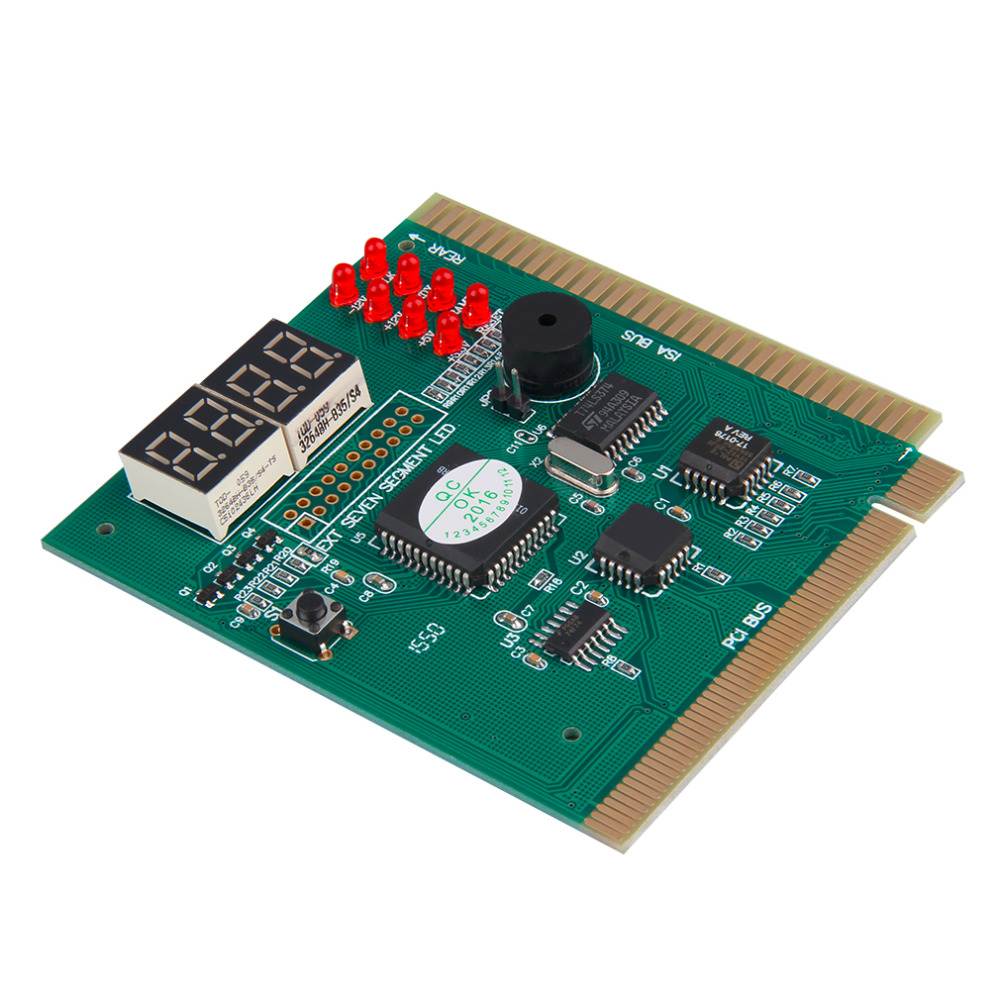 EC2WORLD 4-Digits Analysis Diagnostic Motherboard Tester Desktop PCI Express Card