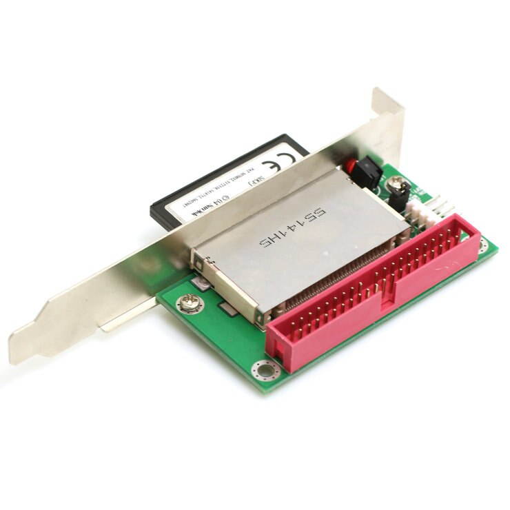 CF to IDE Adapter Board Converter Card with Baffle Bracket for PC Chassis Desktop