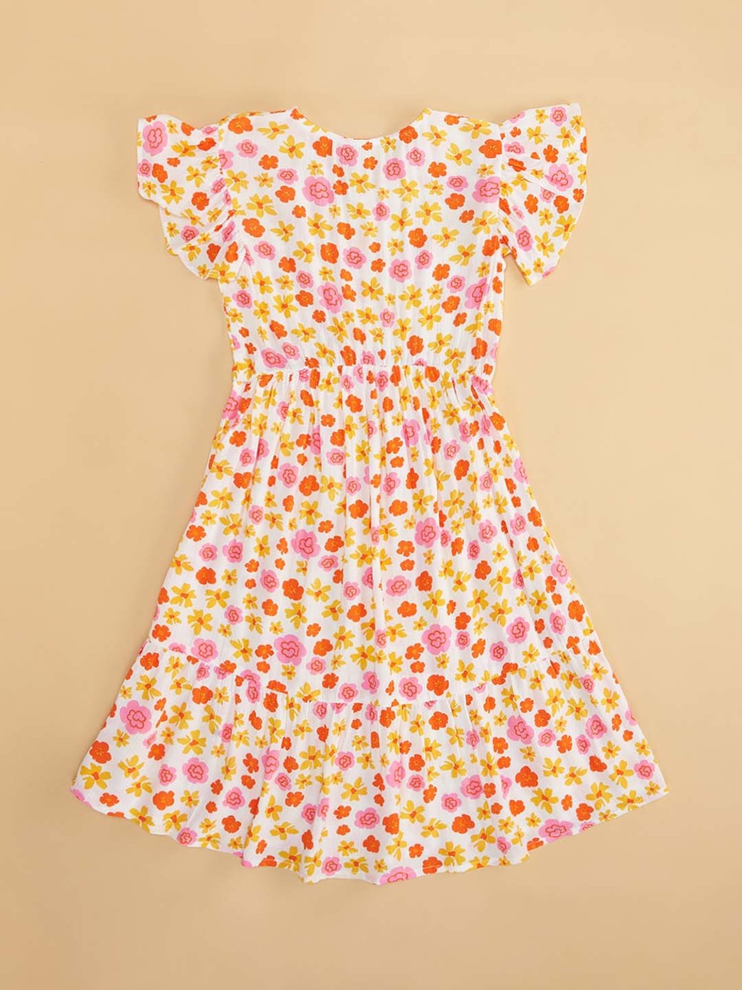 Pantaloons Junior Multicolor Floral Print Dress