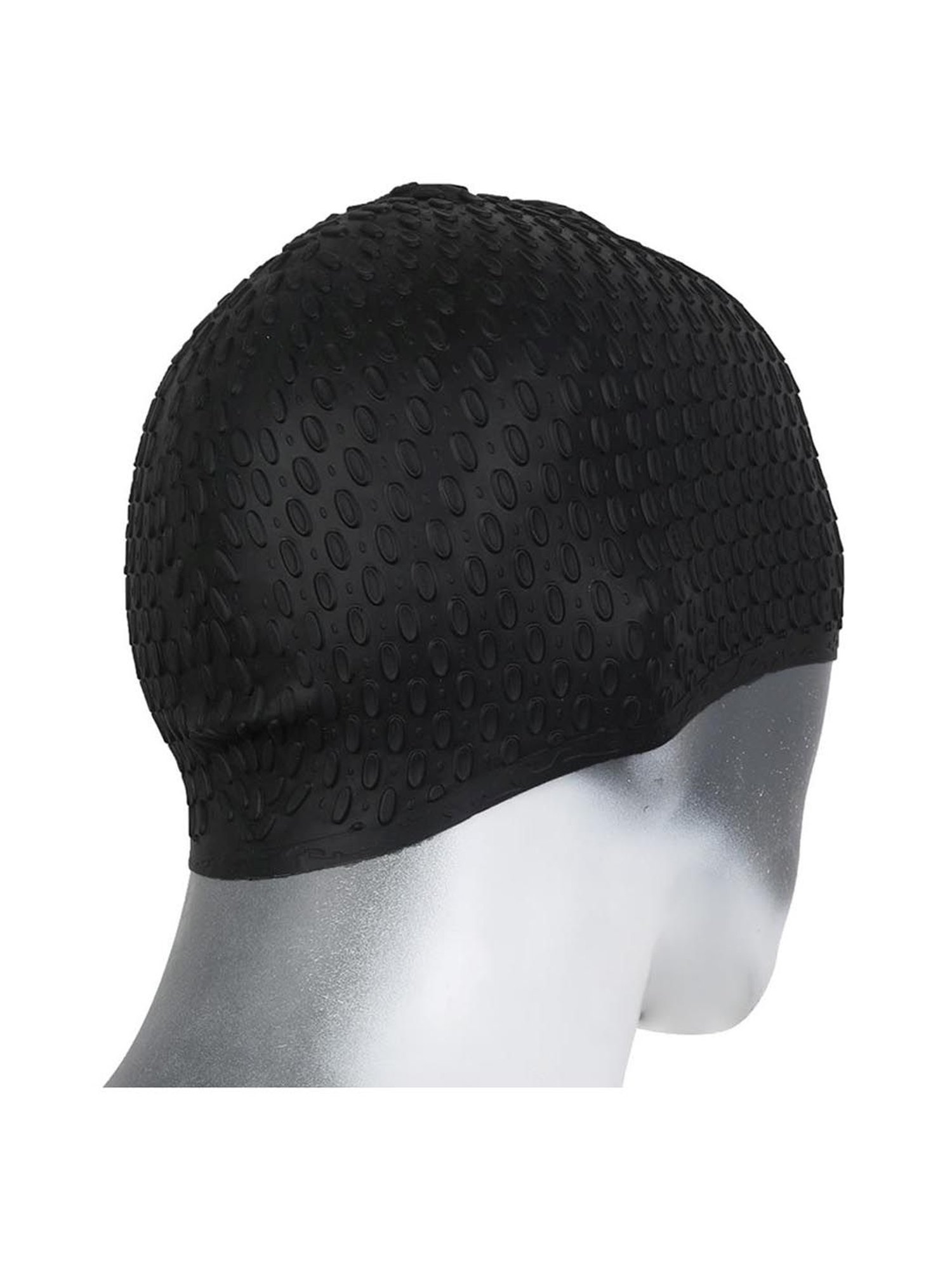 MagFit Black Bubble Swimming Cap