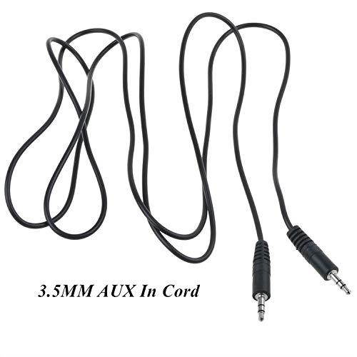 SLLEA 6ft Black Premium 3.5mm Audio Cable AUX Cord for Jawbone Mini Jambox JBE-30214 Bluetooth Speaker