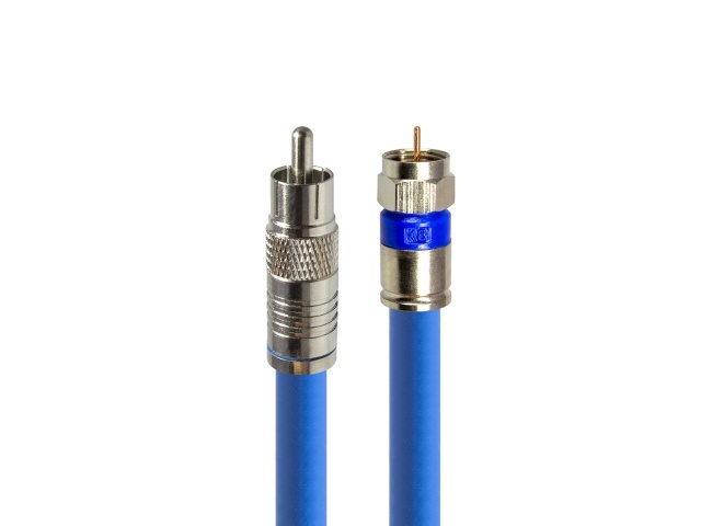 Hd-Top RCA TO RF 5C Coaxial Cable Blue 2m- HT-ZBCR020