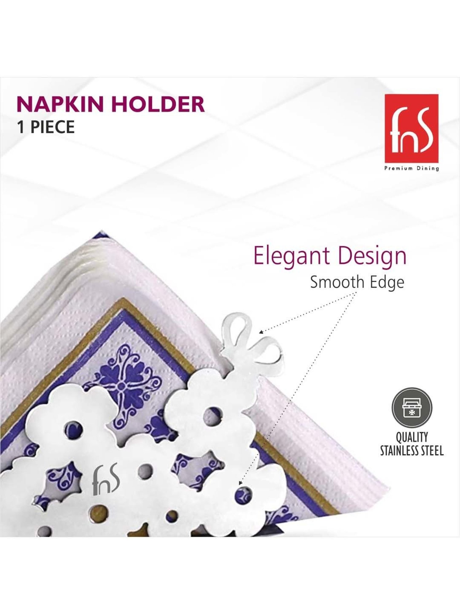 ExclusiveLane The Dancing Peacock Brown Sheesham Wood Napkin Holder - Set of 1