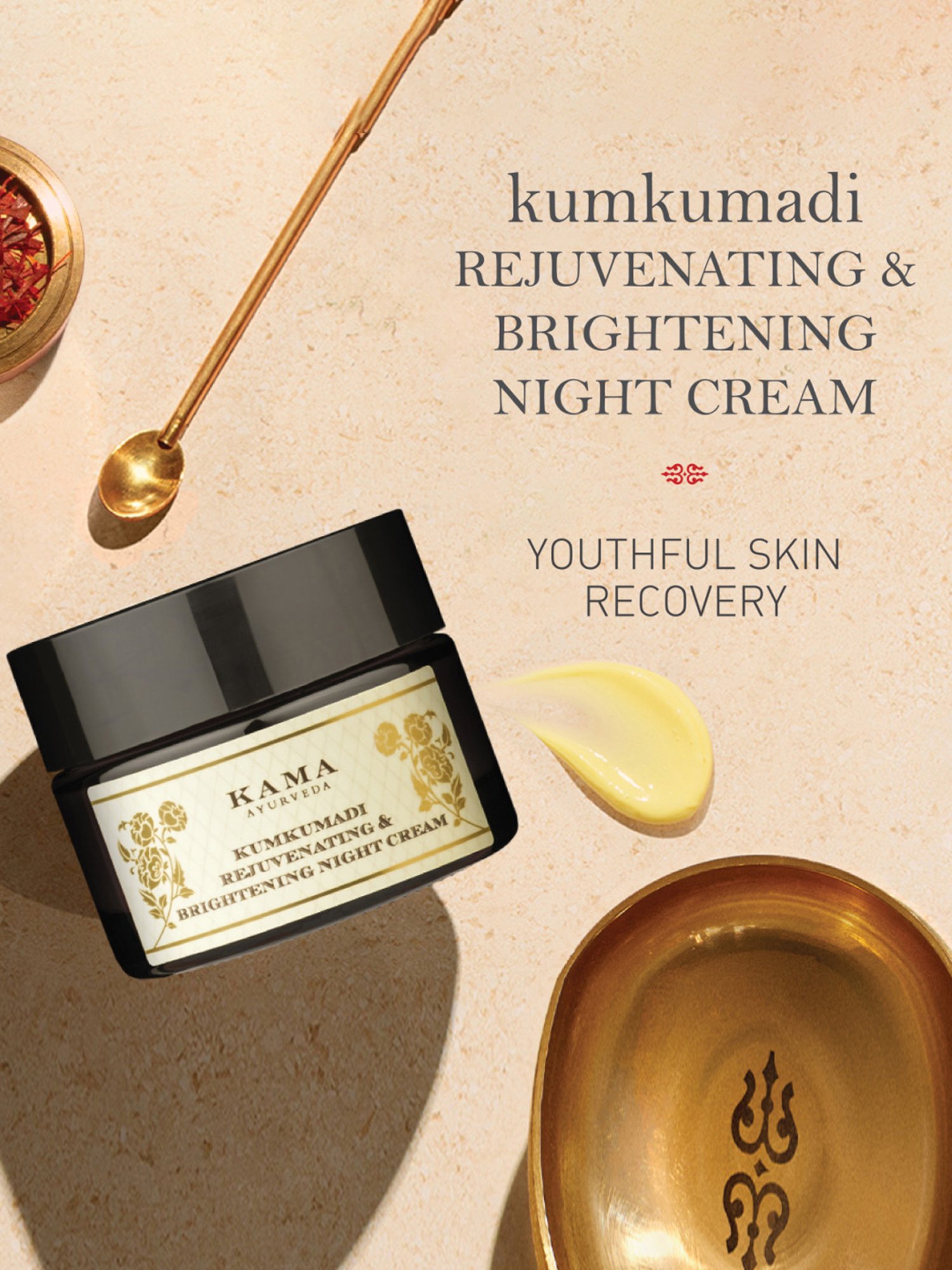 Kama Ayurveda Kumkumadi Rejuvenating & Brightening Night Cream - 25 gm