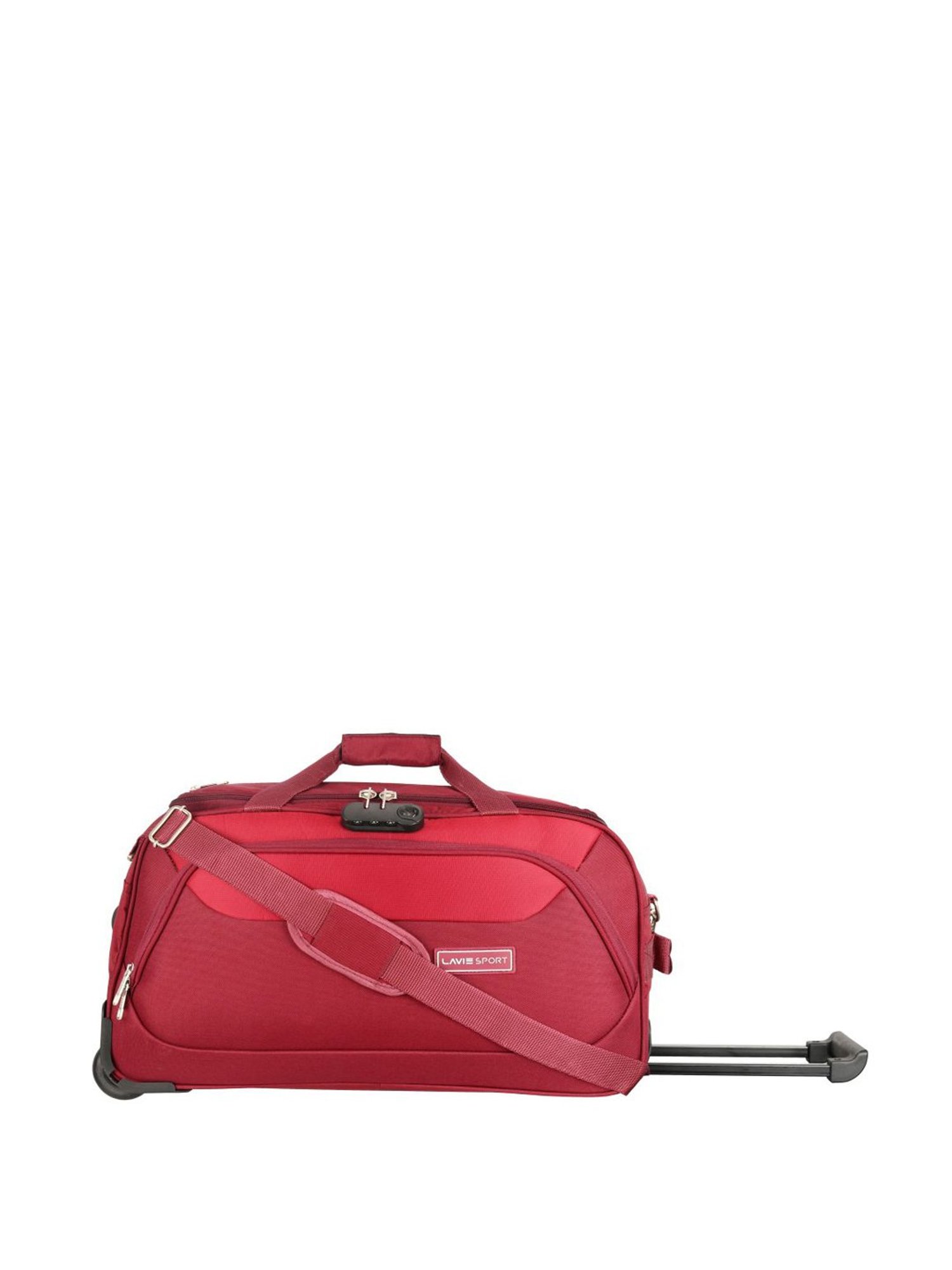 Lavie Sport 57 cms Anti-theft Sage Wheel Duffle Bag  | Duffle Bag (Maroon)