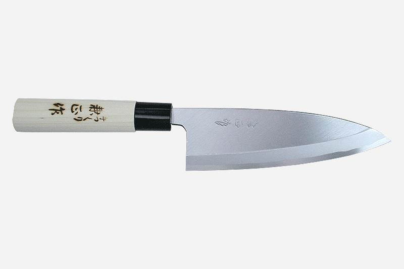 Kanetsune Hon-Deba 120mm With Plastic Bolster Magnolia wood handle KC-541