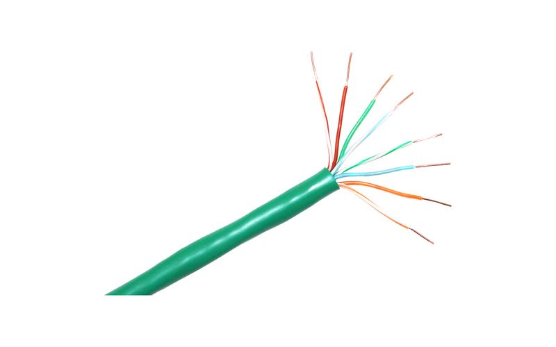 ClearLinks 1000FT Cat. 6 550MHZ Stranded Green Bulk Cable - Category 6 - 1000ft - Bare Copper - Bulk - Stranded - Green