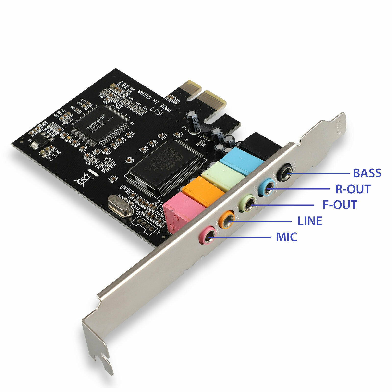 High Performance PCI Express PCI-E 5.1 Ch 4/6 Channel Audio Digital Sound Card
