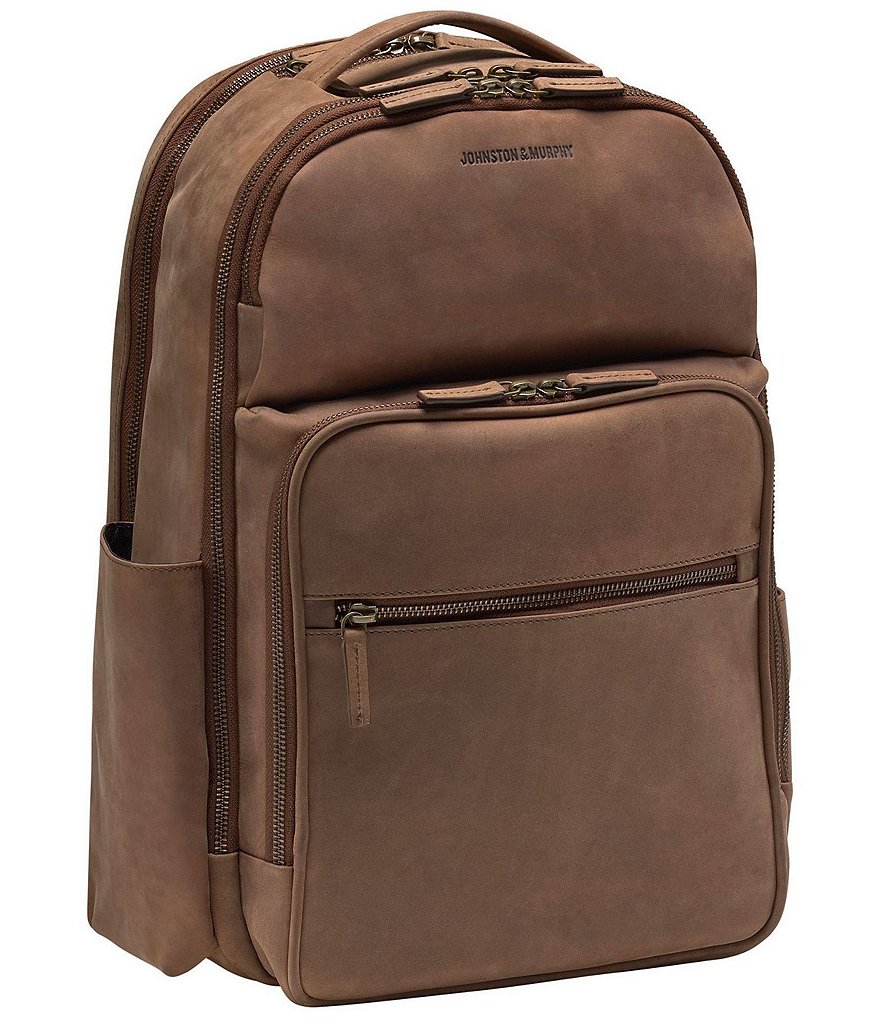 Johnston & Murphy Leather Backpack