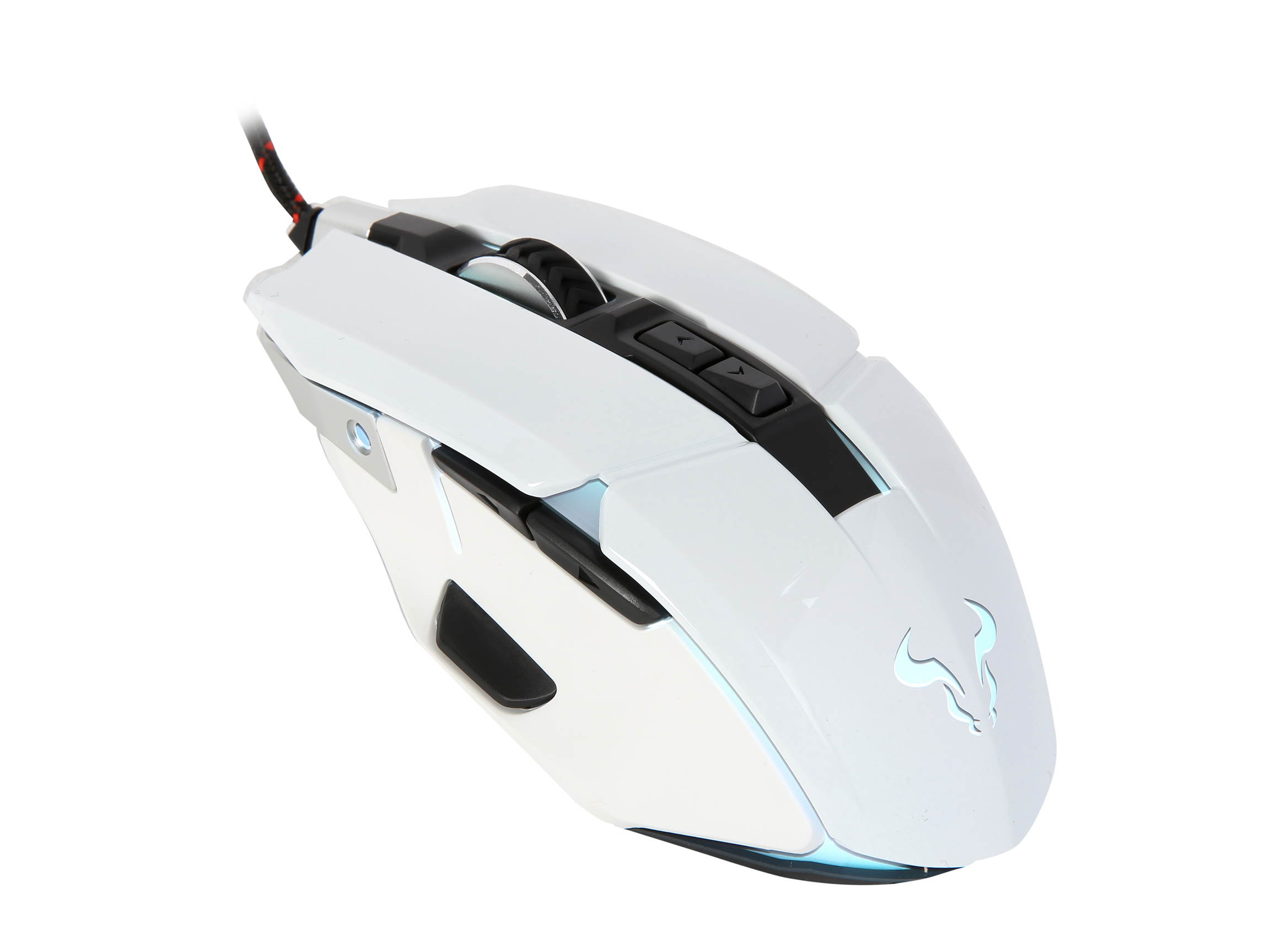 RIOTORO AUROX FPS Gaming Mouse with RGB Multicolor Lighting, (BLACK) 8 Programmable Buttons, 10,000 dpi Optical Sensor, On-the-fly DPI Shifting, Adjustable DPI Sniper Button