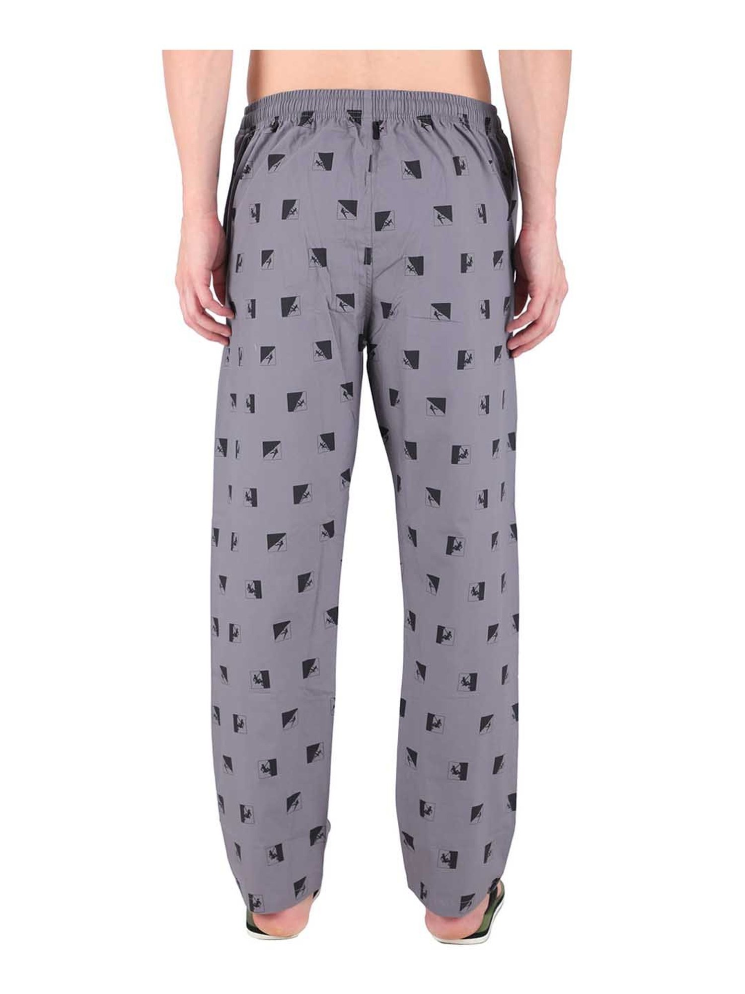 Woodland Dark Grey Regular Fit Pyjama Pants