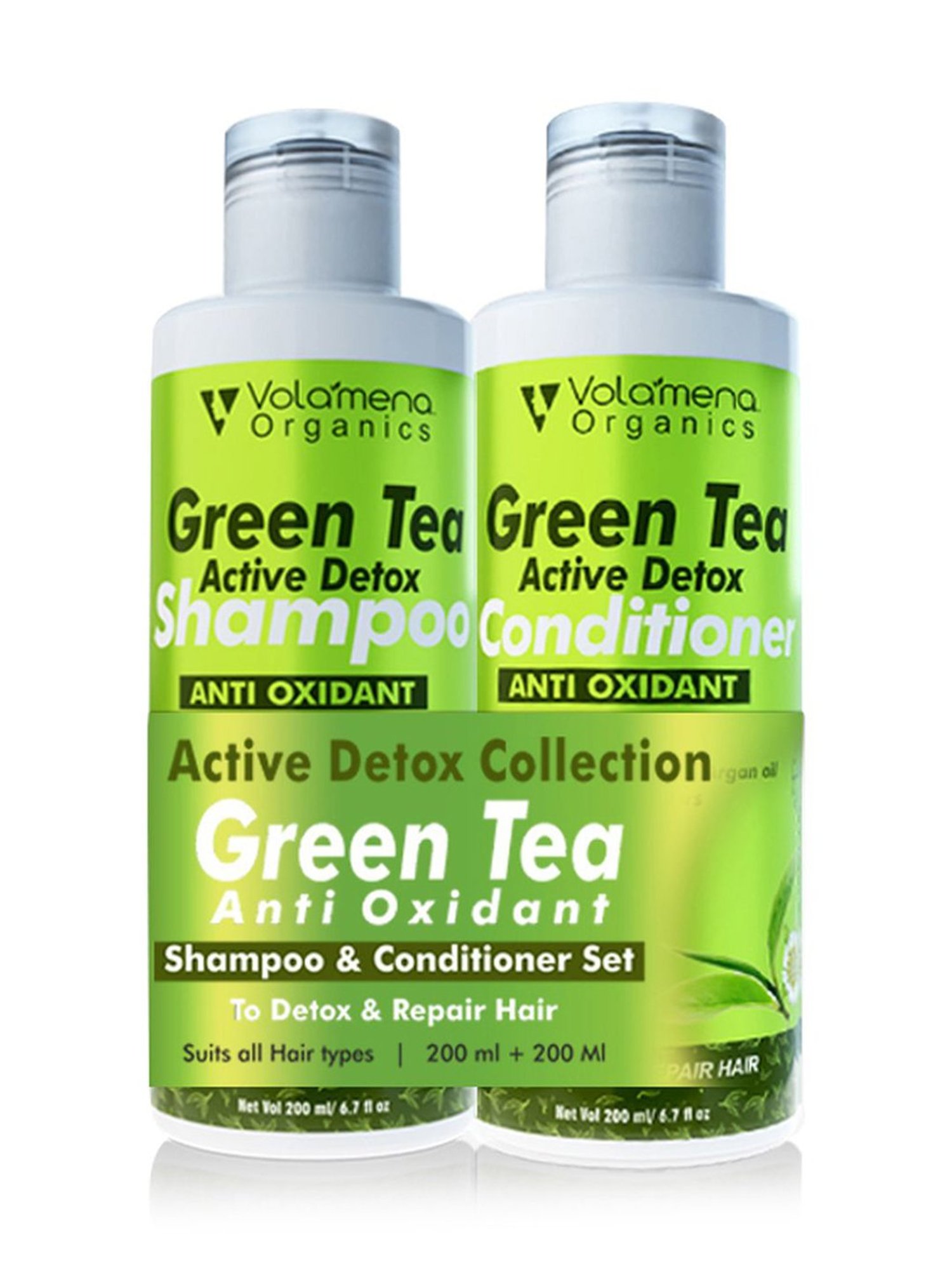 Volamena Green Tea & Bhringraj Combo
