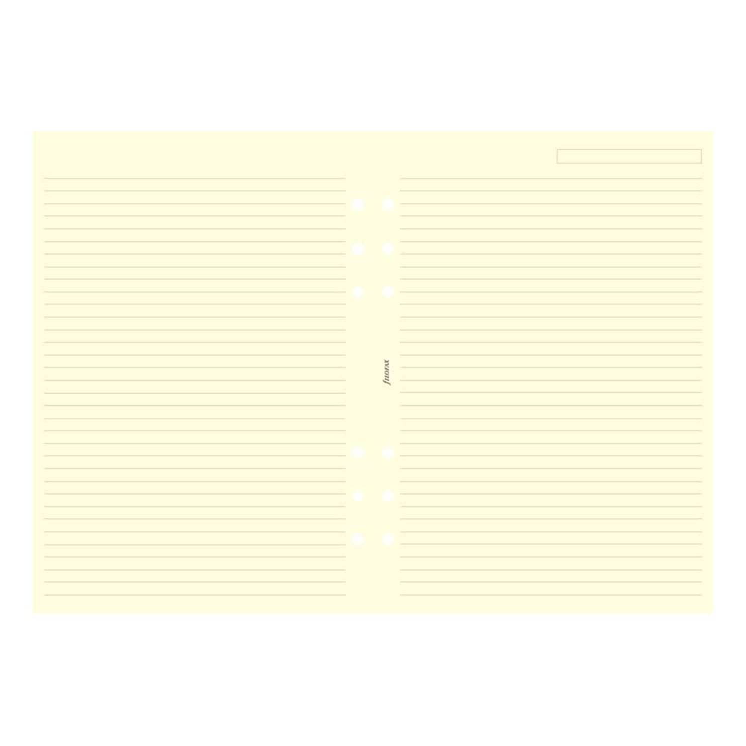 Filofax A5 Cream Ruled (B343032)
