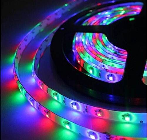 High Power 12V 5M 3528 Flexible LED Strip Lights Waterproof 300 Units 24W (RGB)