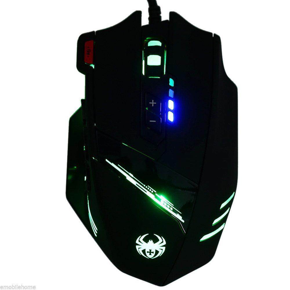 ZELOTES C-12 12 Key Wired USB Optical Game Mouse Adjustable 4000DPI