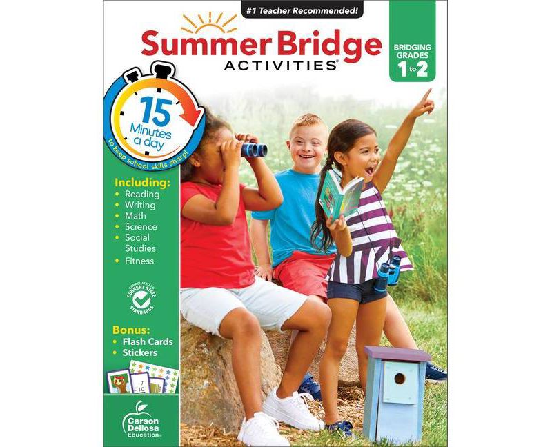 Summer Bridge Activities Grades 1–2 - by CARSON-DELLOSA PUBLISHING LLC (Paperback)