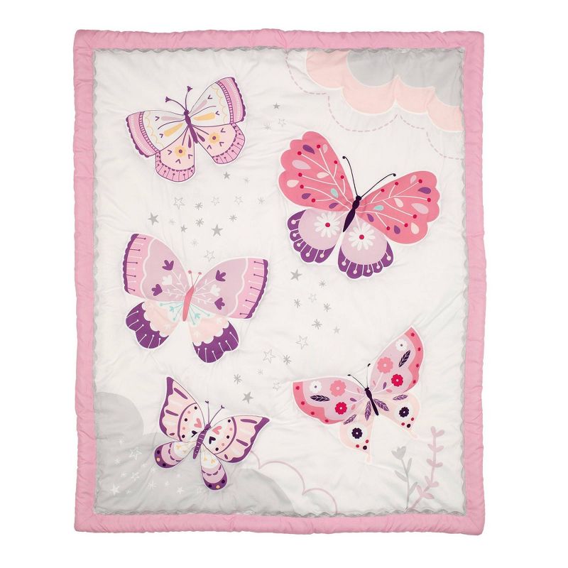 Bedtime Originals Butterfly Kisses Crib Bedding Set - 3pc