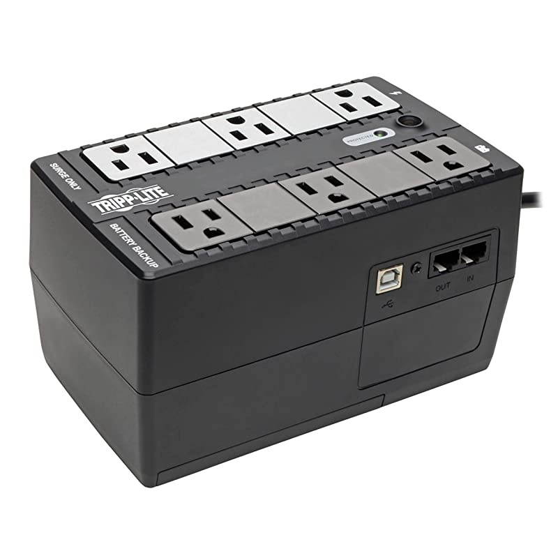 INTERNET350U 350VA 180W UPS Desktop Battery Back Up Compact 120V USB RJ11 PC 6 Outlets Black