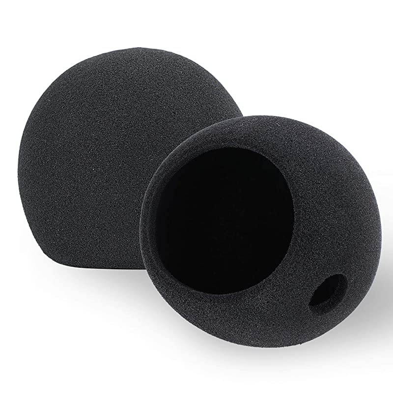 Blue Snowball Pop Filter Customizing Microphone Windscreen Foam Cover for Improve Blue Snowball iCE Mic Audio Quality Black