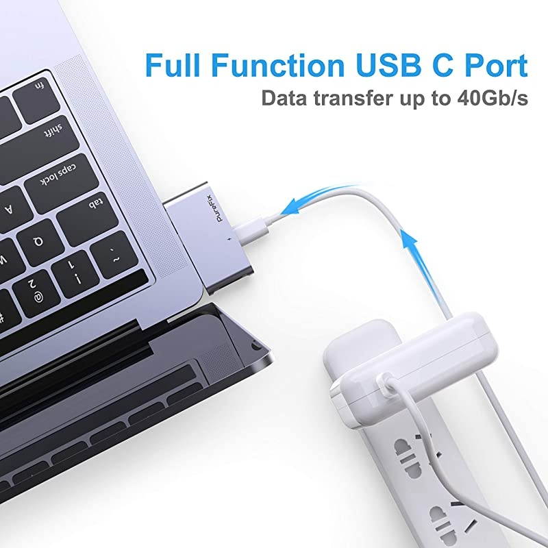 USB C Hub Adapter 3in1 Type C Extension Dongle with 4K HDMI 40Gbps 100W Power Delivery and USB 30 Data Port 5Gbps for MacBook Pro 20162020 13 15 16 MacBook Air 20182020