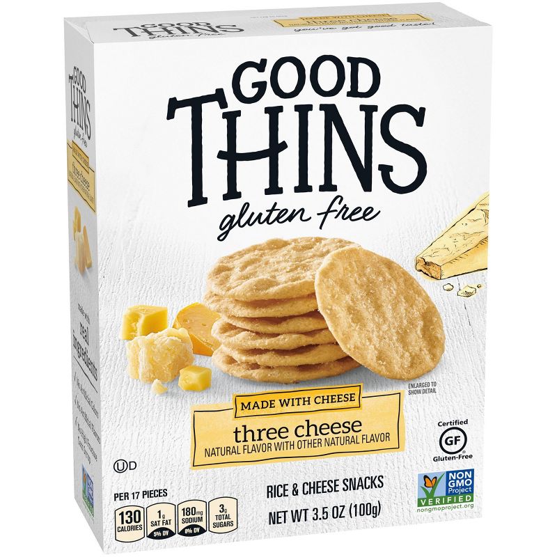 Good Thins Three Cheese Potato Chips - 3.5oz