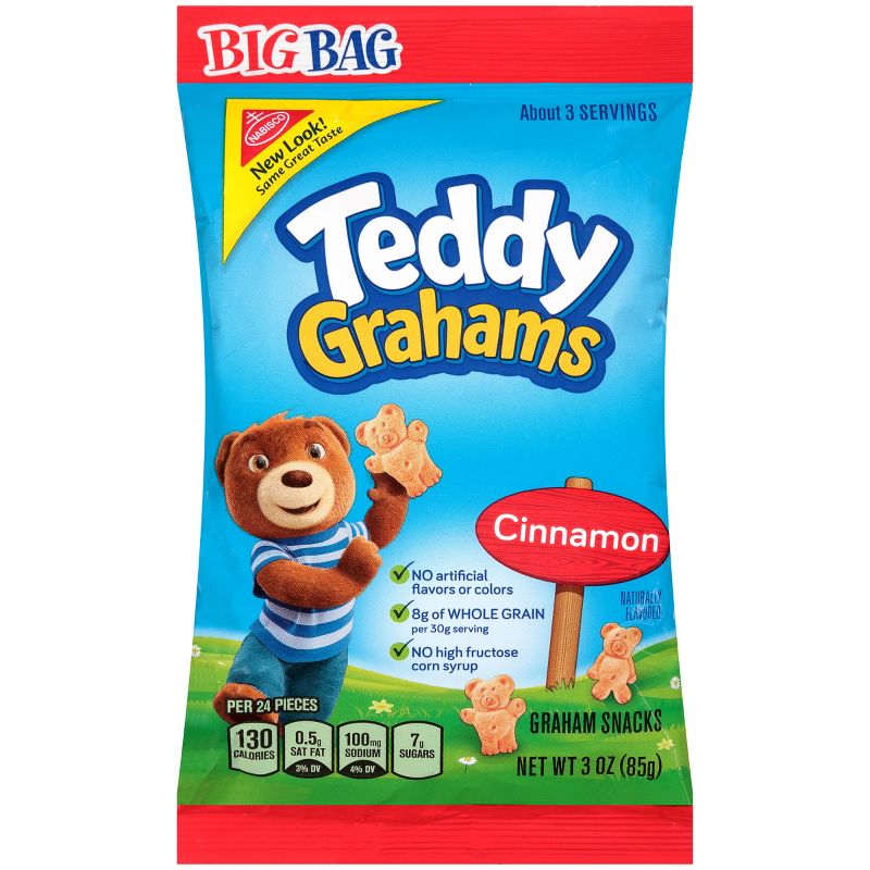 Teddy Grahams Cinnamon Graham Snacks Big Bag - 3oz