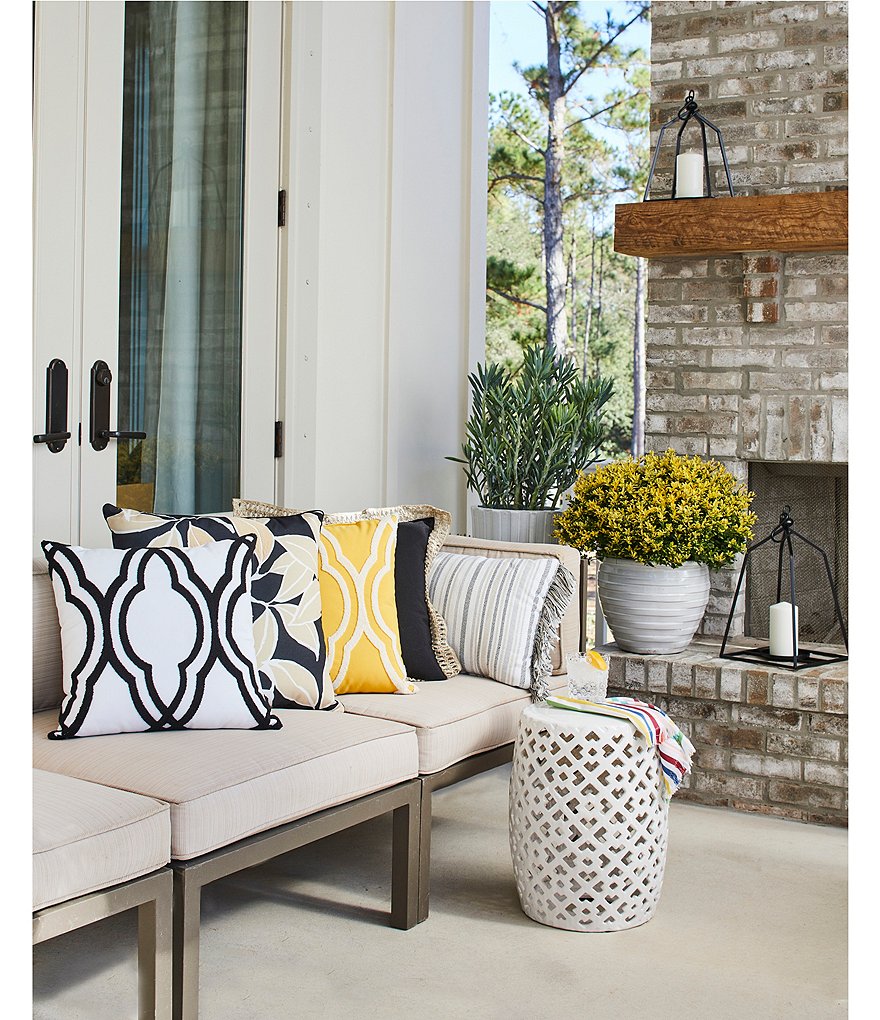 Southern Living Outdoor Living Collection Ceramic Stool