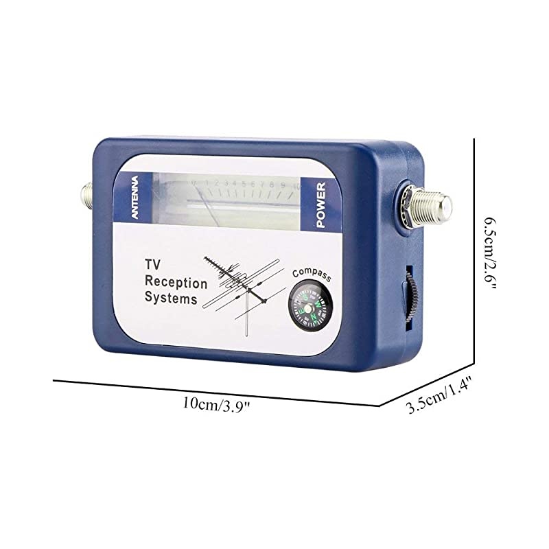 Digital Signal Finder Meter Aerial Terrestrial TV Antenna Satellite Signal Strength Meter with Compass TV Reception Systems