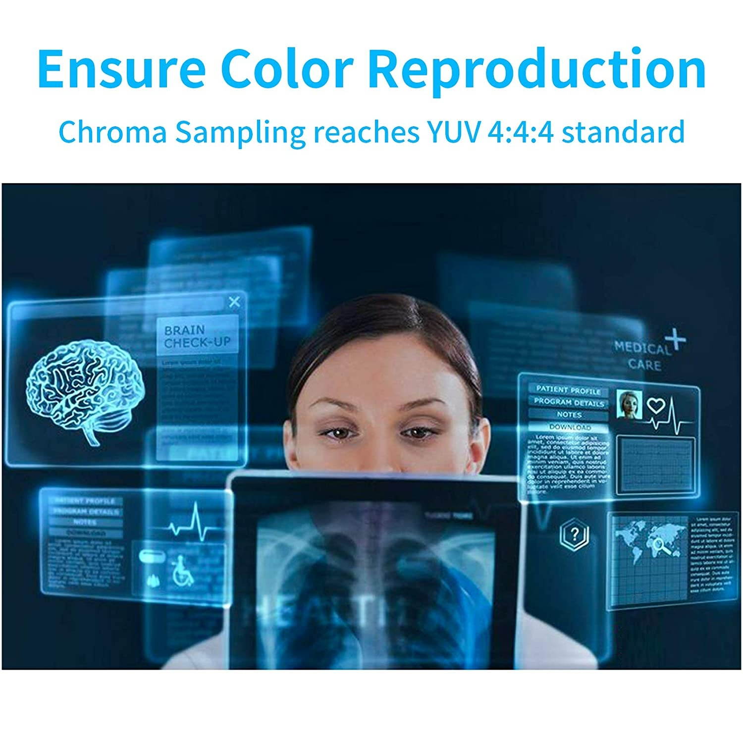 KVM Extender HDMI USB Over IP 4K@30Hz 4:4:4 Video, Webcam Extender, Supports Gigabit POE Network Switch,Support HDMI Audio 2CH/5.1CH/7.1CH/DTS/Dolby Format and USB 2.0 with Independent EDID Manageme