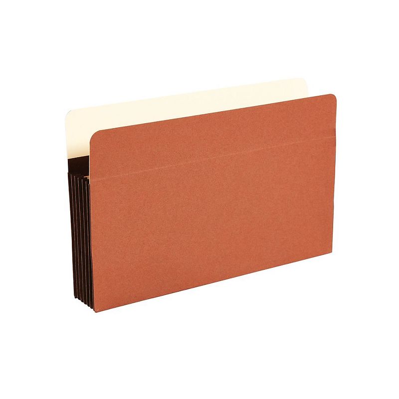 Staples 5-1/4" Heavy-Duty Expanding Pockets Legal Size Brown 10/BX 704401