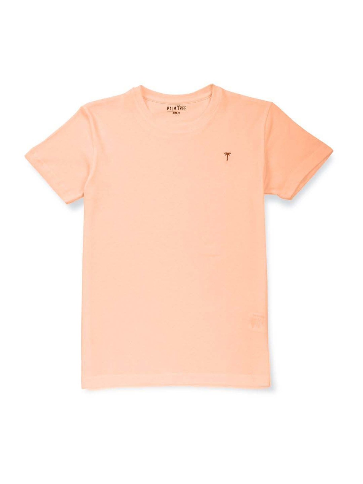 Palm Tree Kids Pink & Teal Blue Cotton Regular Fit T-Shirt (Pack of 2)