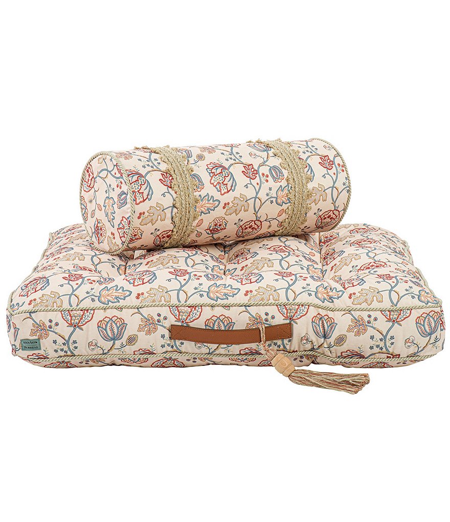 Edgehill Collection Hand-Woven Rattan Market Basket