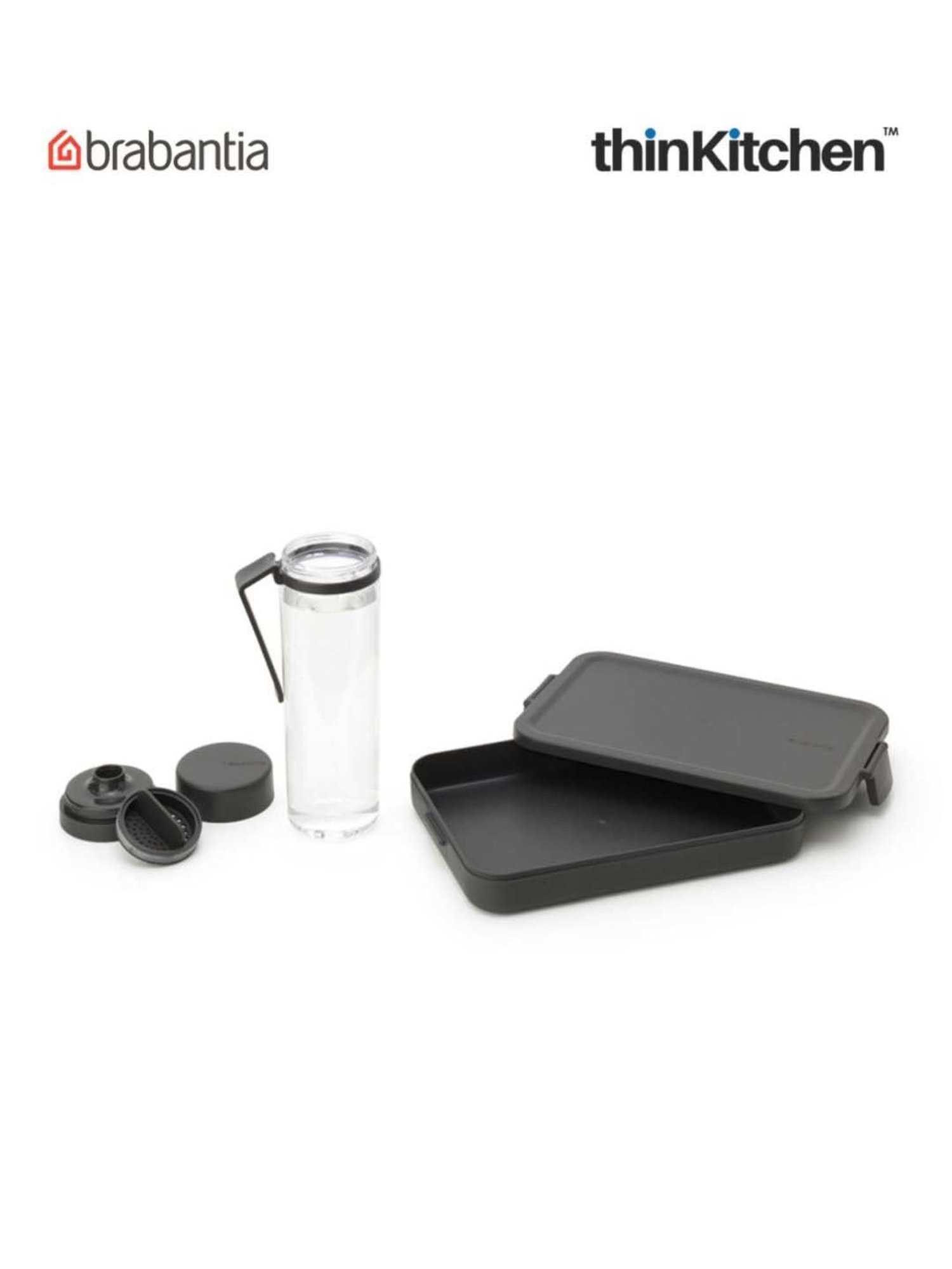 Brabantia Dark Grey Plastic Make & Take Break Box