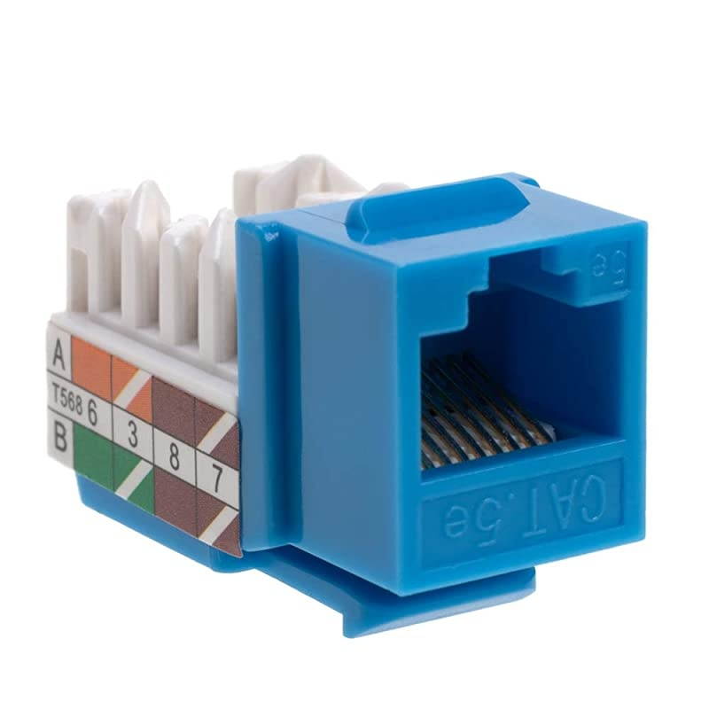 RJ45 Keystone Jack e PunchDown Network Blue 5