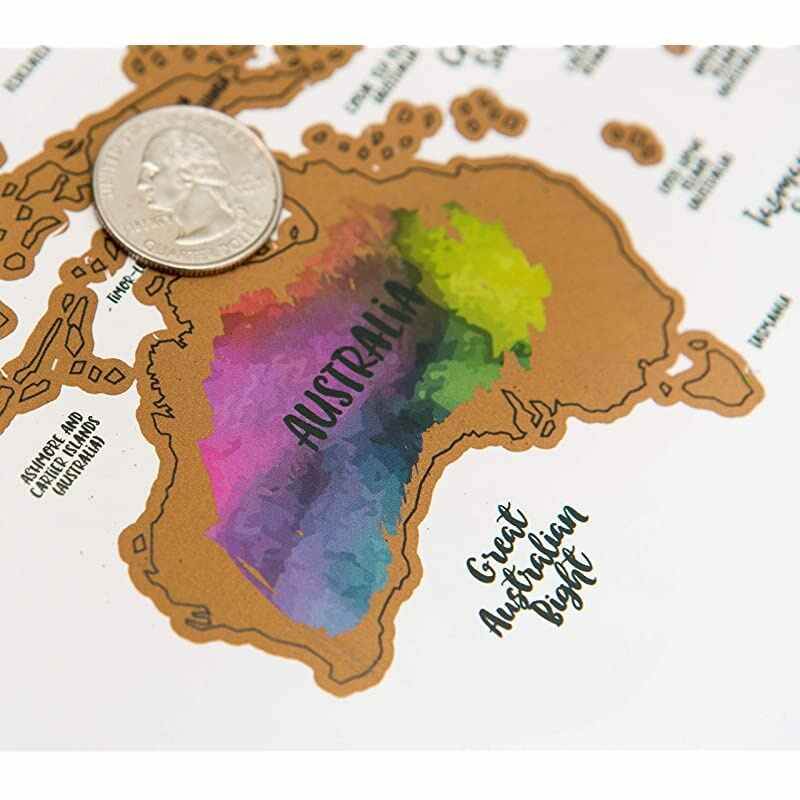 quotIts a Beautiful World Scratch Your TravelsTM World Map 30x20in